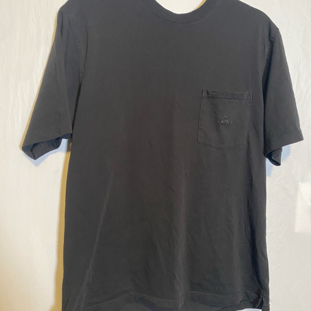 Brooks Brothers Black Short Sleeve Tee Classic Fit